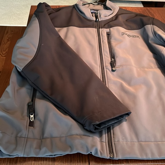 Jansport Jacket Mock Turtleneck Full Zippered Men’s 2XL Black and Gray - Picture 4 of 6